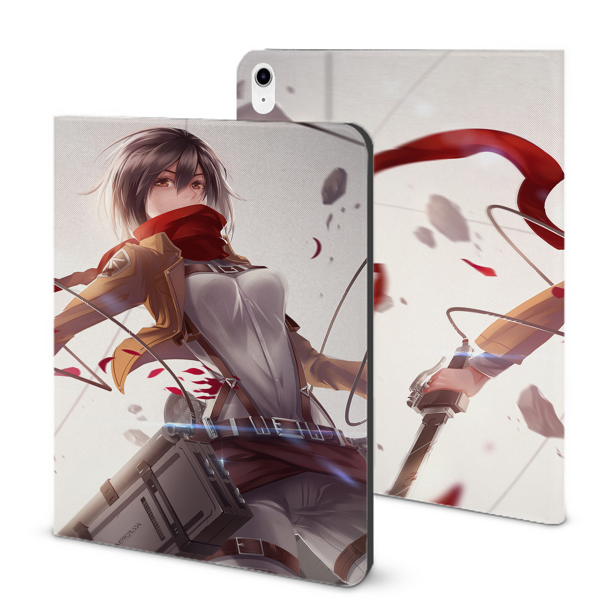 （画像用） 進撃の巨人 Attack on Titan IPad ケース ブック型 PUレザー TPU 耐衝撃 軽量 薄型 ペン収納なし 全面保護 IPad 各モデル対応